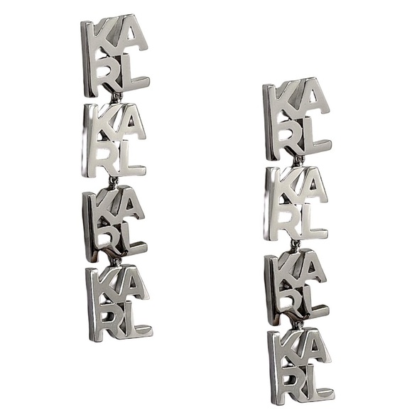 Karl Lagerfeld Jewelry - KARL LAGERFELD • Silver Drop Long Earrings
